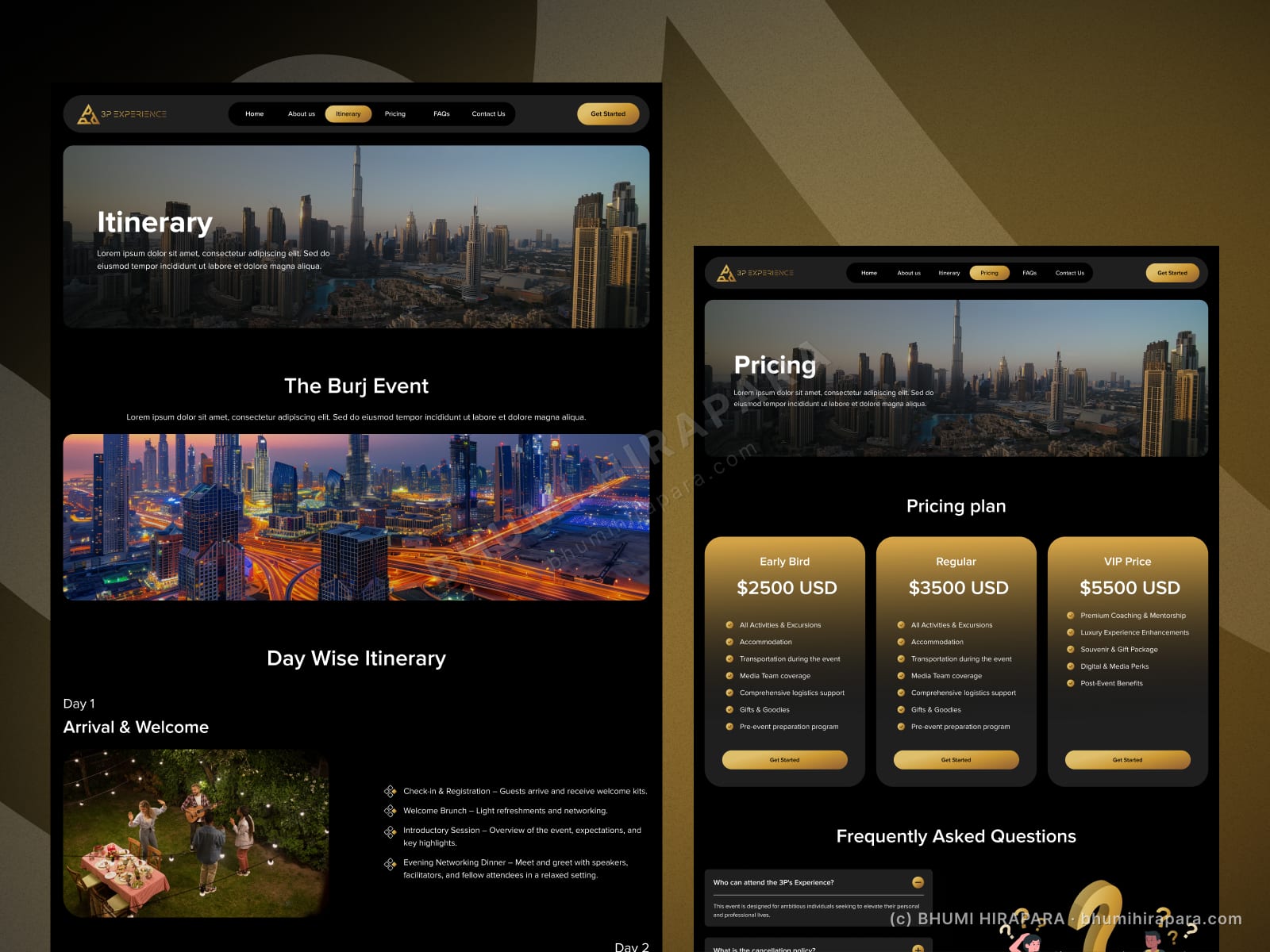 3P Experience - Web Design