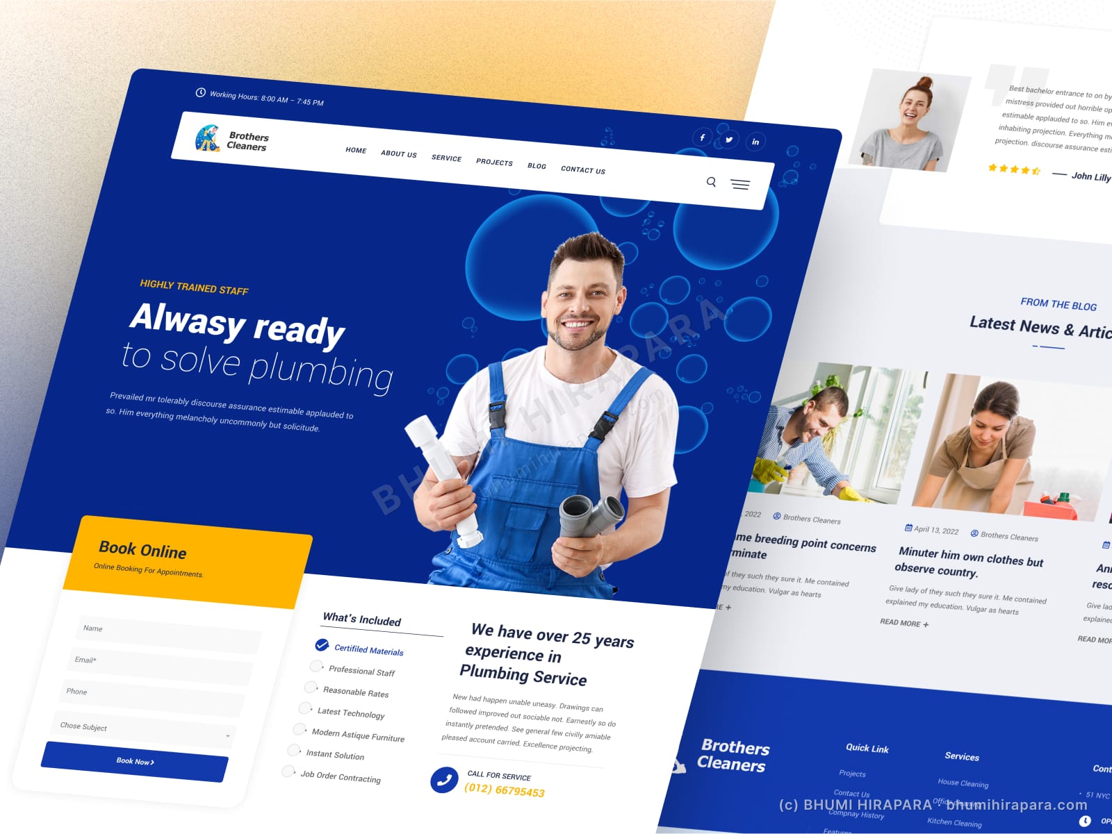 Brothers Cleaners - Web Design