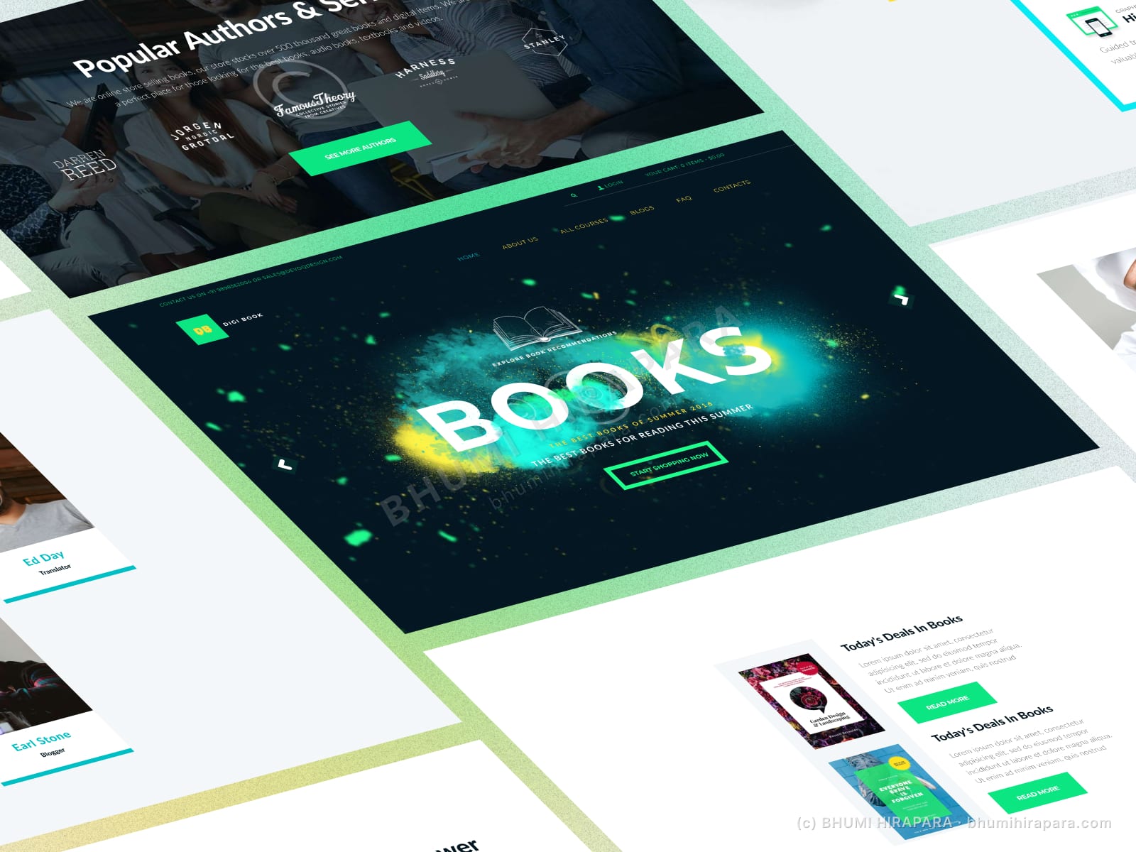 Digi Book website - homepage hero