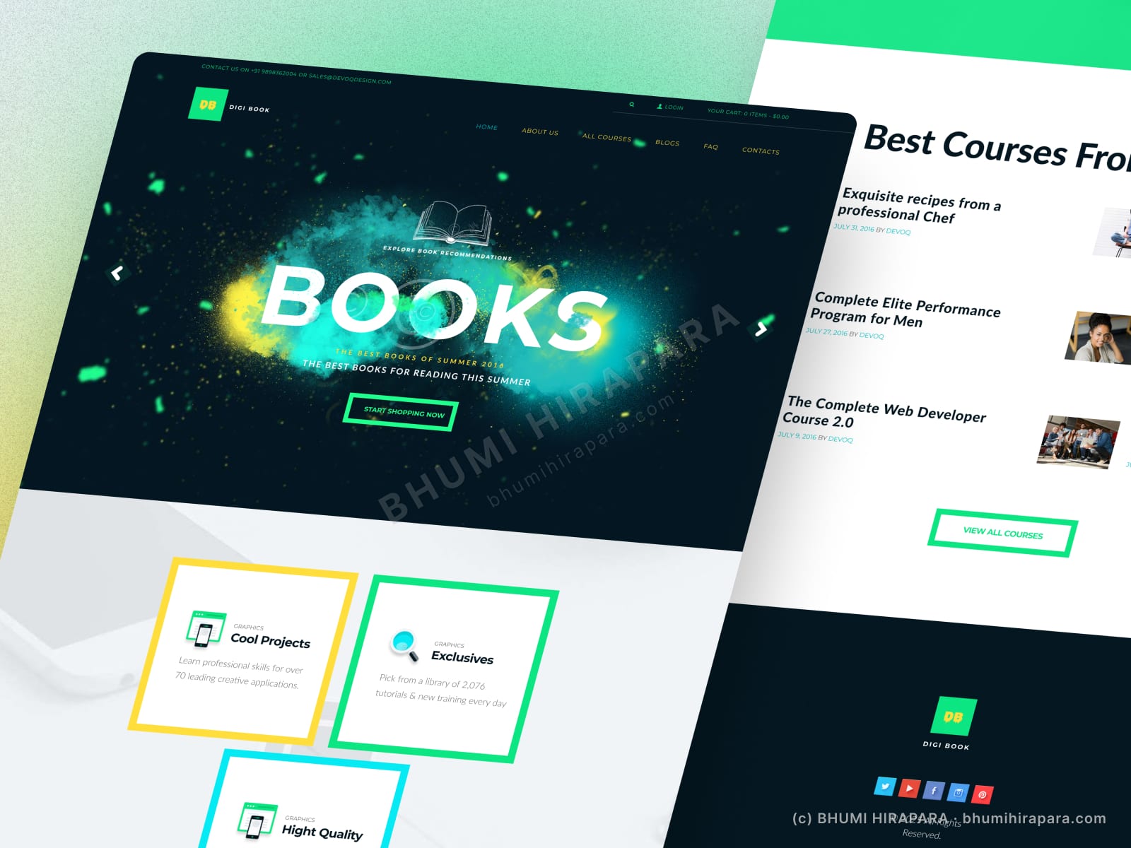 Digi Book - Web Design