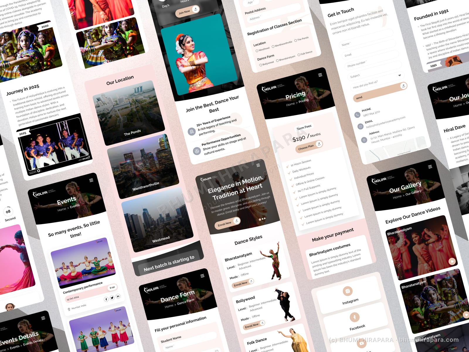Holiya website - how-it-works section