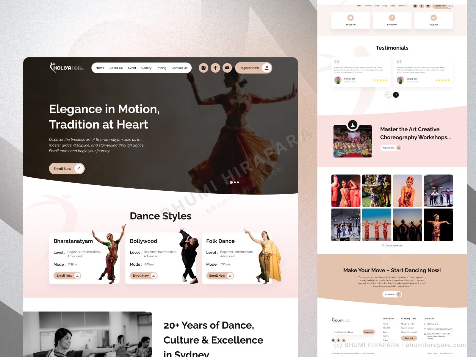 Holiya - Web Design