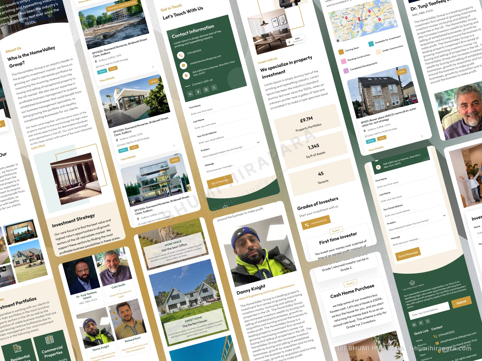 The Home Valley Group website - how-it-works section