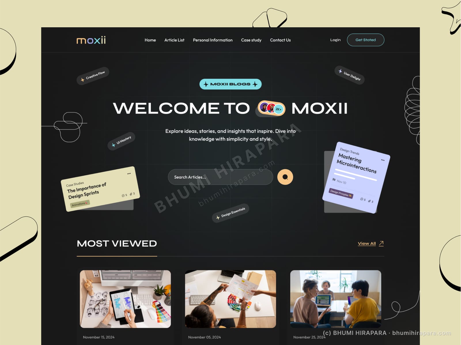 Moxii - Web Design