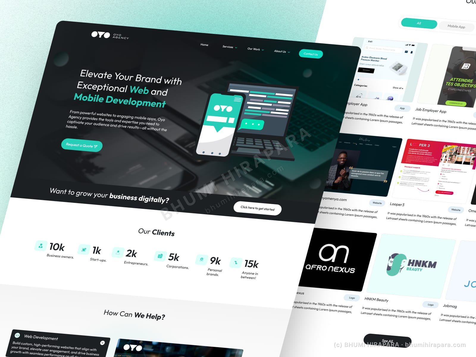 Oyo Agency - Web Design